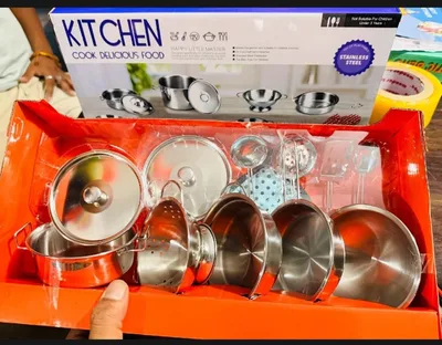 Happy Little Master Stainless Steel Kitchen Set - Cook Up Some Fun!